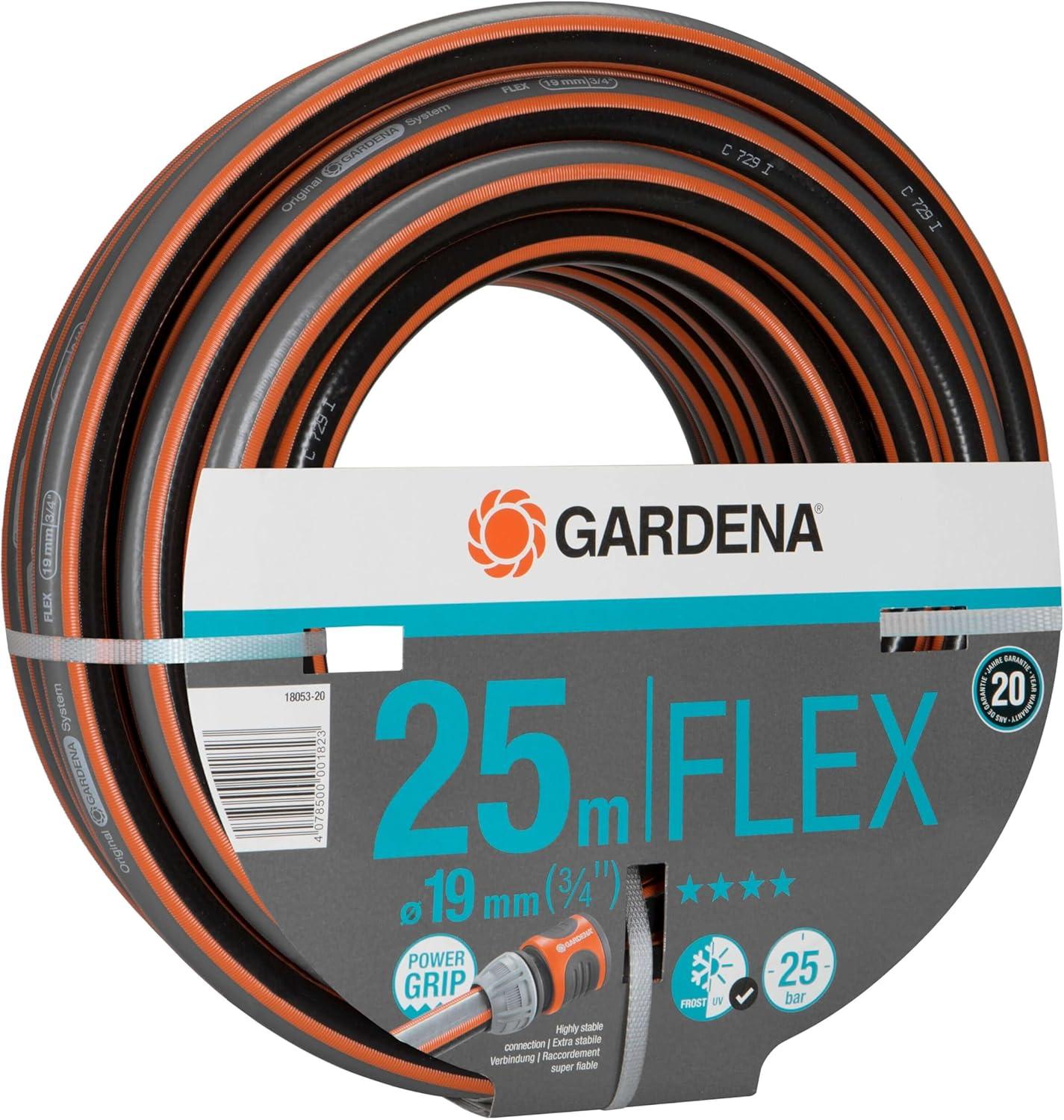 imageGardena Tuyau de Comfort FLEX 13 mm 12 Pouce 15 m Tuyau de jardin flexible et dimensionnellement avec profil de poigne de puissance imprim 25 bar sans pices systme 180312025 m 34