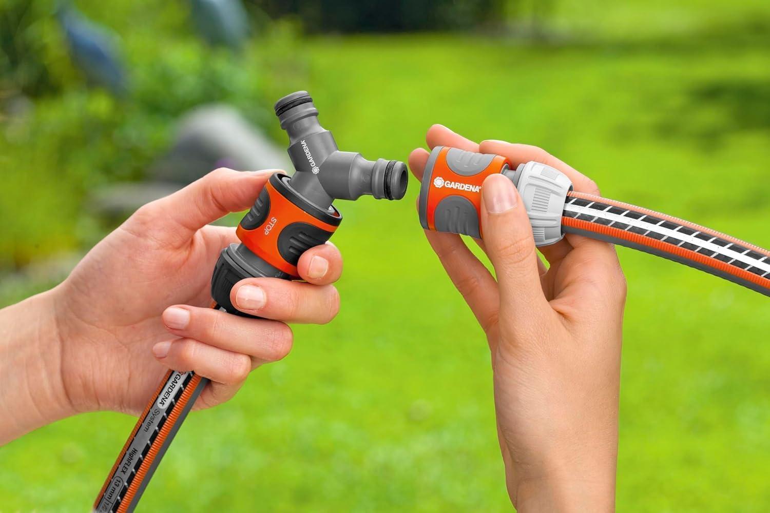 imageGardena Ypiece Pour la branche de tuyauterie la connexion la courbe de tuyau la transition de tuyaux de 19mm 34 Pouce 13mm 12 Pouce pour la mme utilisation dune source deau 293420Classic