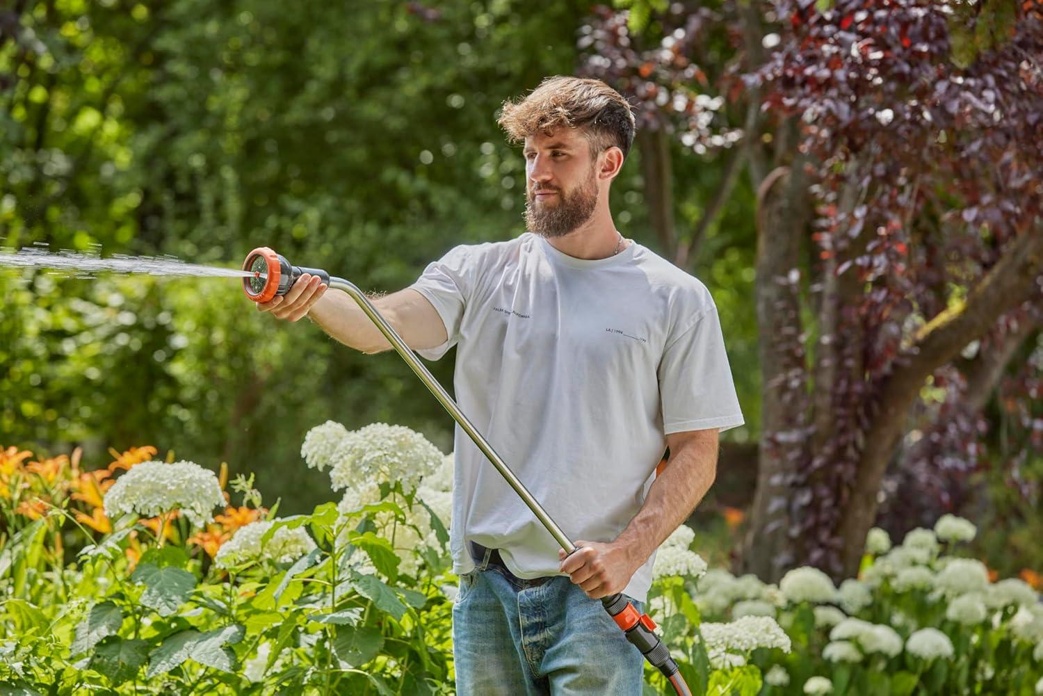 imageLancearrosoir grand dbit de Gardena lance de jardin pour un dbit deau lev avec jet deau rglable en continu 28472030 x 20 x 20 cm
