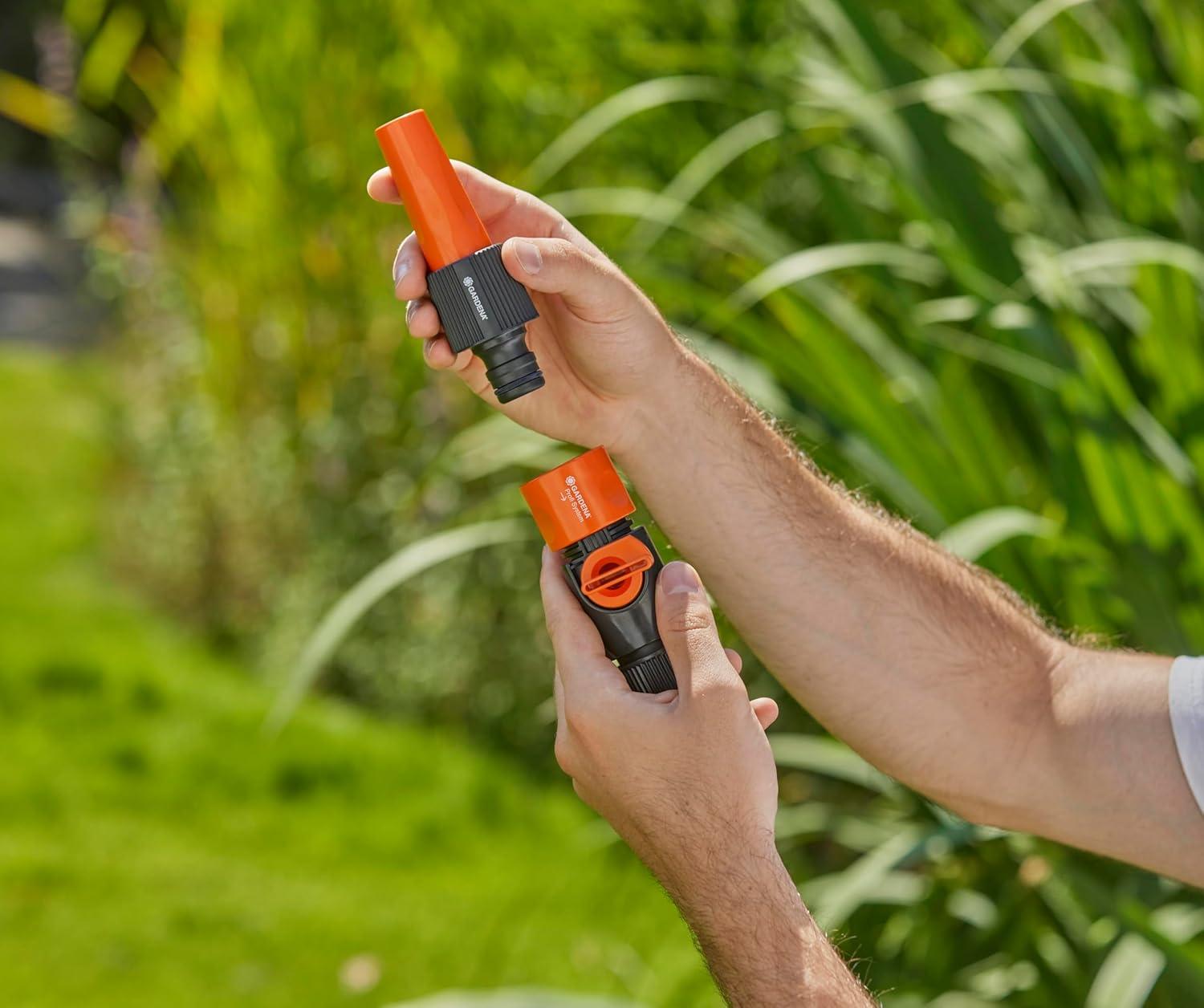 imageLancearrosoir grand dbit de Gardena lance de jardin pour un dbit deau lev avec jet deau rglable en continu 28472030 x 20 x 20 cm