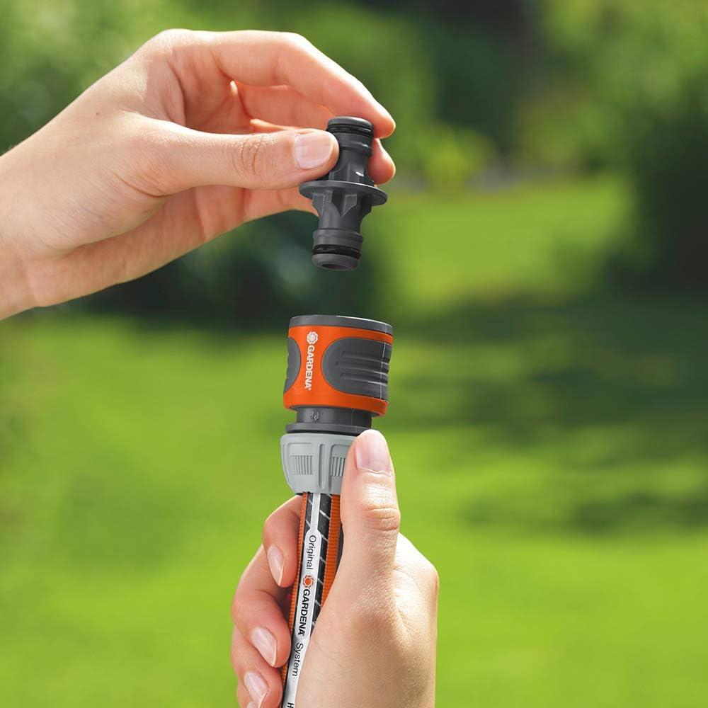 imageNcessaires darrosage de Gardena raccords pour extension de tuyau 13 mm 12 Pouce et 15 mm 58 Pouce mme avec une pression deau leve 1828320Ncessaire de connexion
