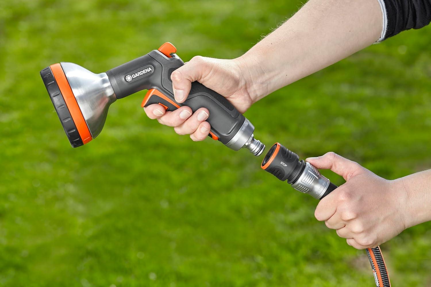 imageRaccord darrosage Premium Aquastop 19 mm 34 Pouce de Gardena aquastop bon maintien du tuyau rsistant au gel emball 18254201315mm 1258