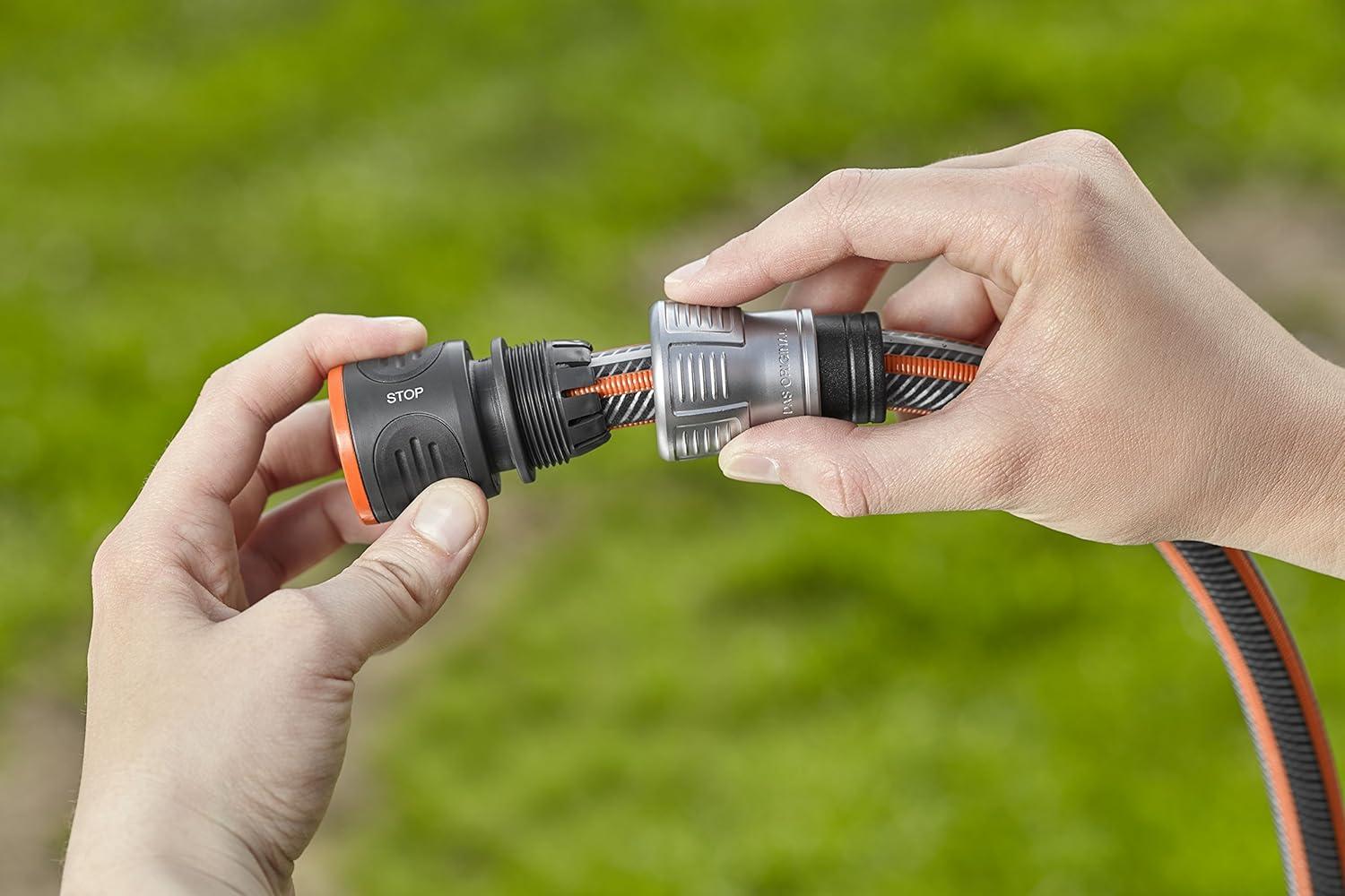 imageRaccord darrosage Premium Aquastop 19 mm 34 Pouce de Gardena aquastop bon maintien du tuyau rsistant au gel emball 18254201315mm 1258