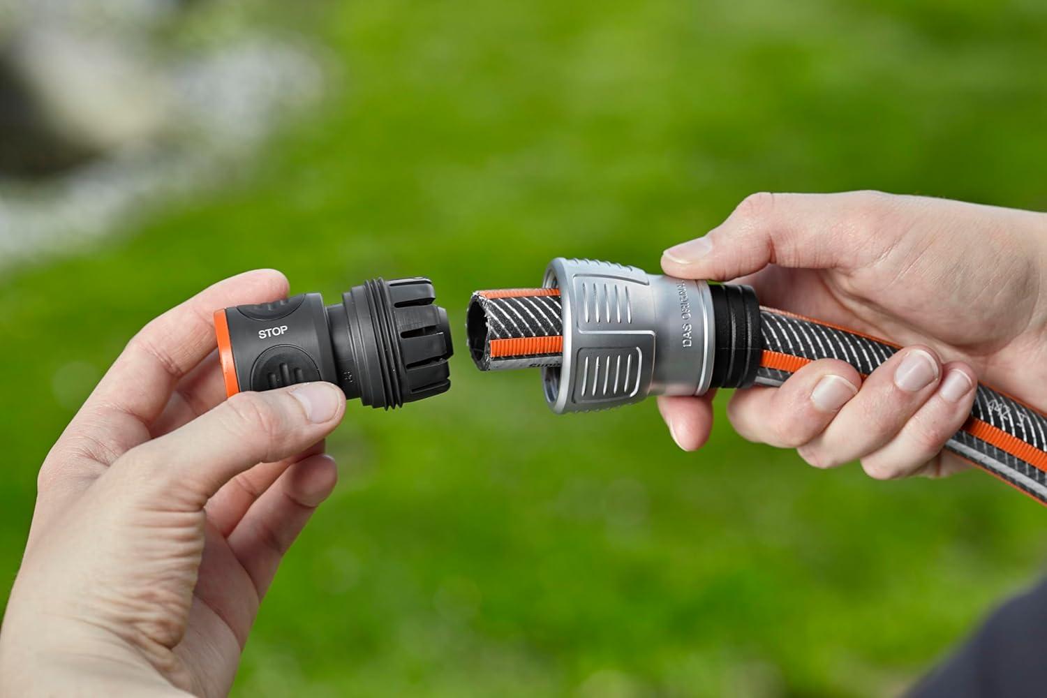 imageRaccord darrosage Premium Aquastop 19 mm 34 Pouce de Gardena aquastop bon maintien du tuyau rsistant au gel emball 182542019mm 34