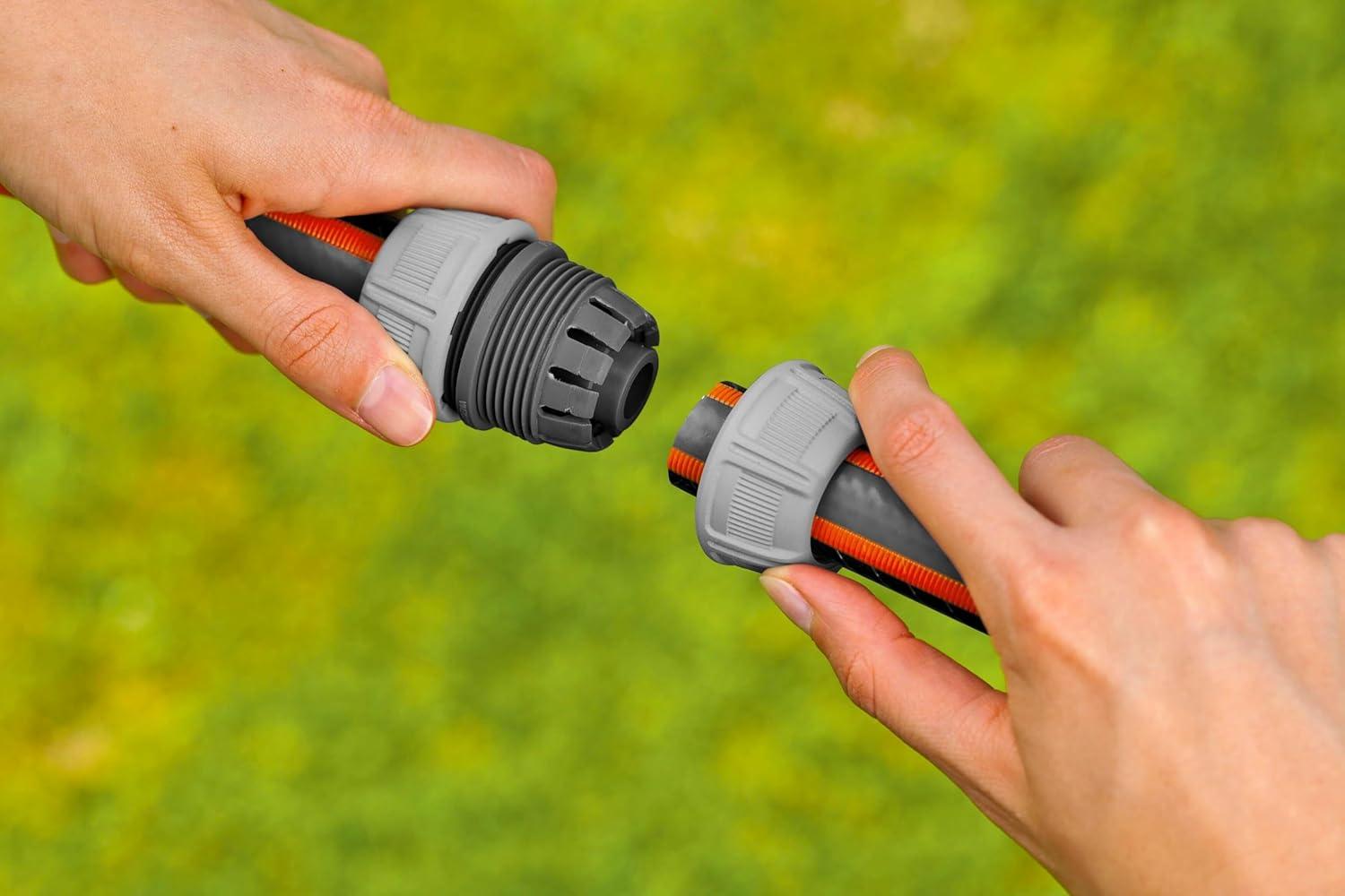 imageRparateur de tuyau darrosage 13 mm 12 Pouce et 15 mm 58 Pouce de Gardena rparation de tuyau facile et sans outils Power Grip emball 182322019 mm 34