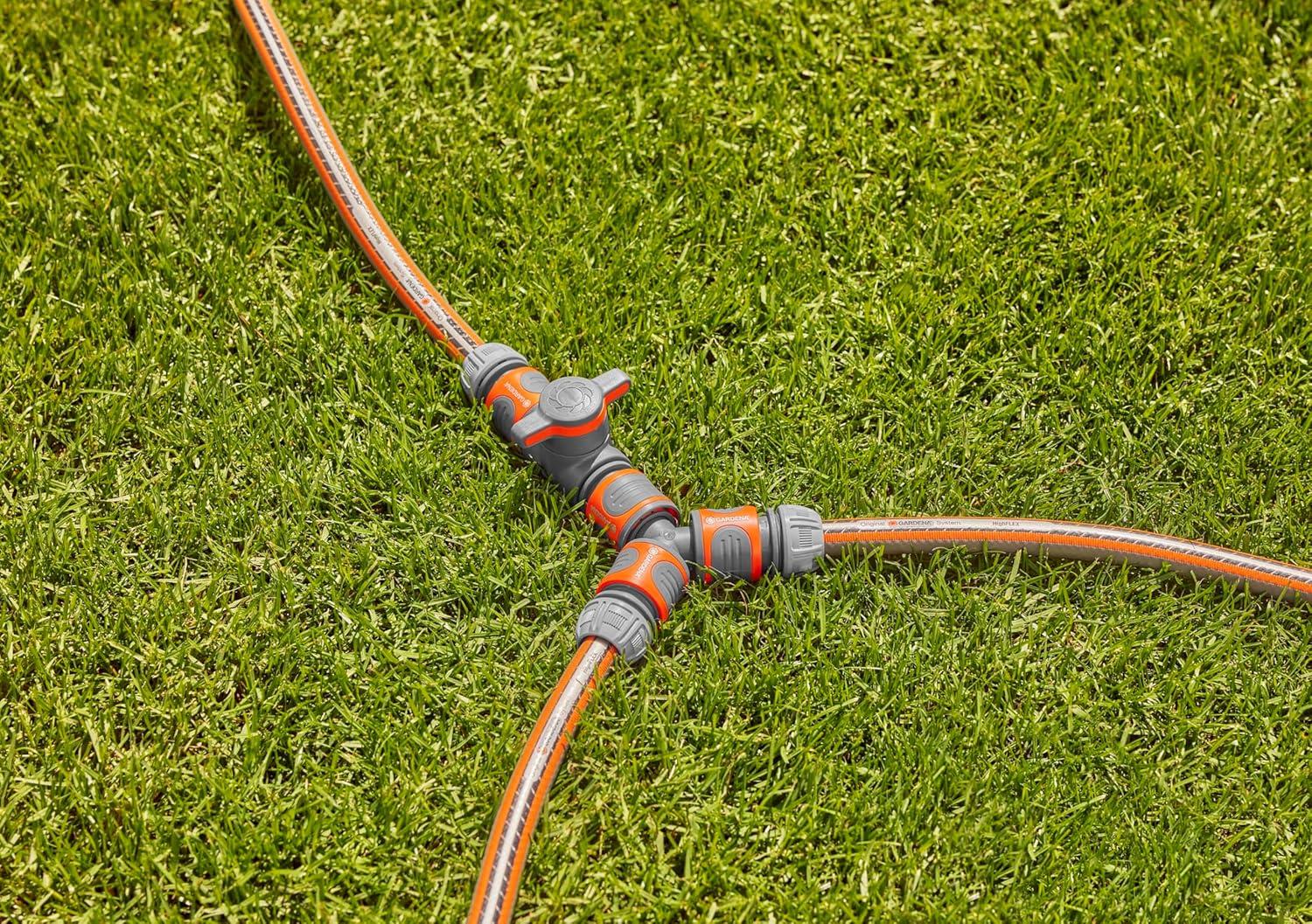 imageVanne de rgulation Gardena vanne de rgulation pour rguler et couper en continu le dbit deau rgulation de porte dun arroseur 1826720avec raccord de tuyau