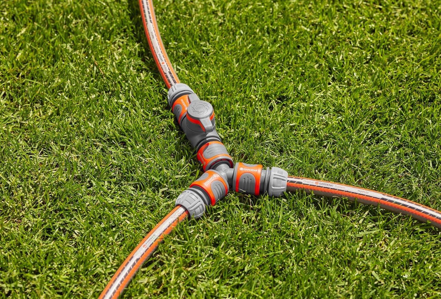 imageVanne de rgulation Gardena vanne de rgulation pour rguler et couper en continu le dbit deau rgulation de porte dun arroseur 1826720avec raccord de tuyau