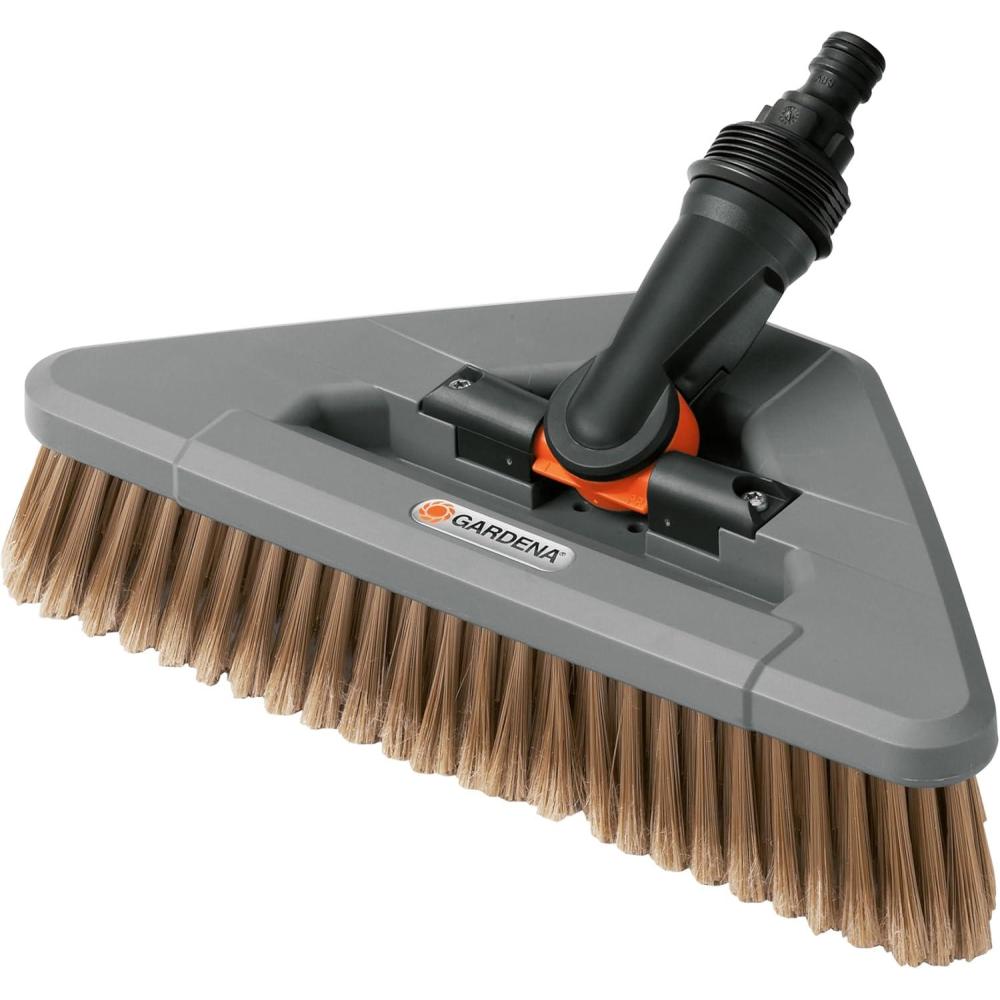 imageBalai Lavevitre avec raclette de Gardena  Lavevitre Cleansystem avec raclette Microfibre Polaire Lavable 556420Balai de lavage souple articul