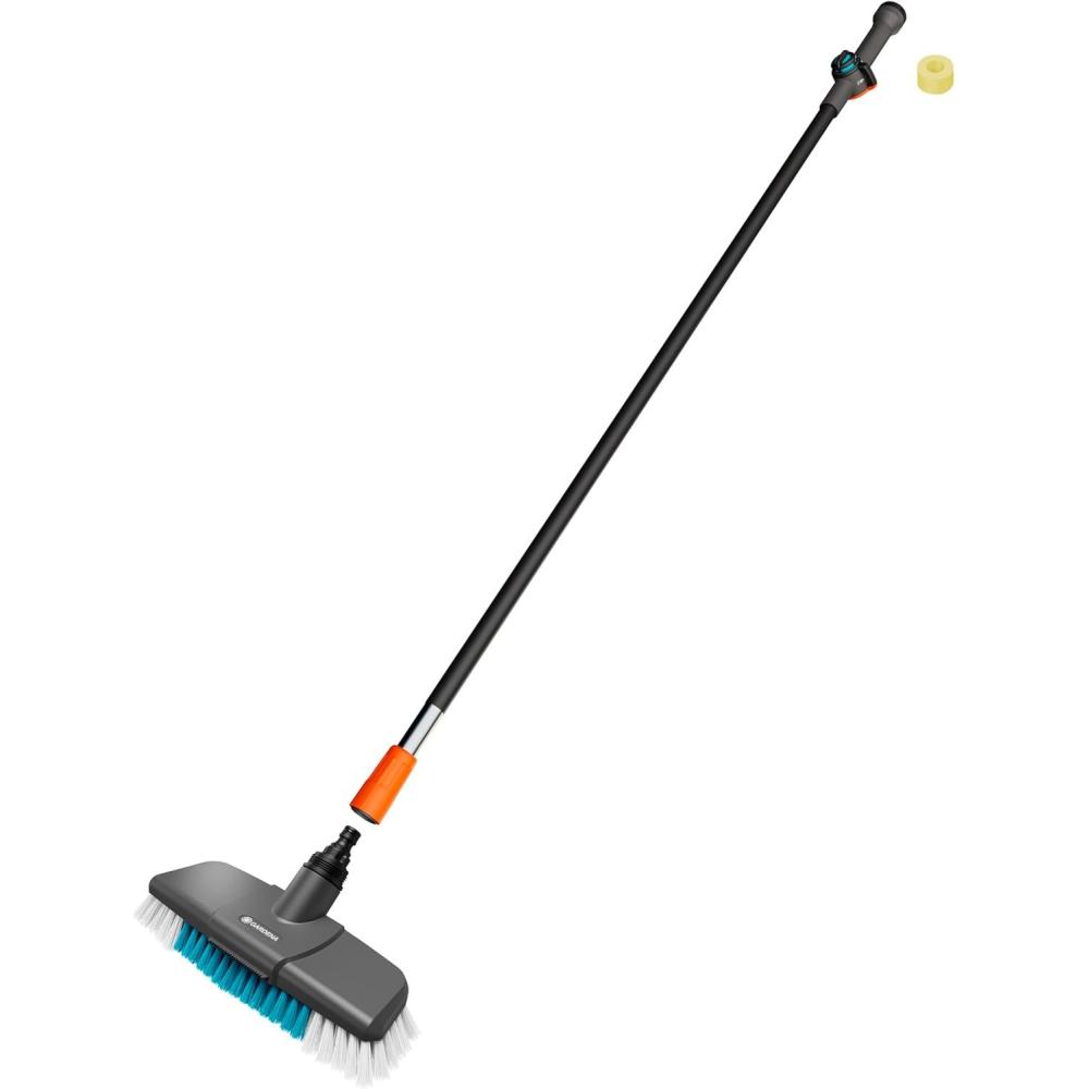 imageGardena Cleansystem Kit de Lavage avec Manche M de 150 cm et Brosse Manche Dure kit Pratique idal pour Le Nettoyage Humide de Grandes Zones Peu sensibles pastilles de Nettoyage 1882820