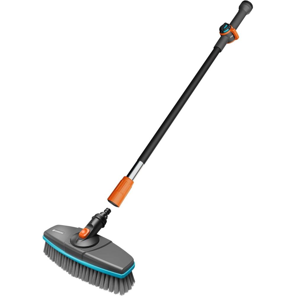 imageGardena Cleansystem Kit de Lavage avec Manche S de 90 cm et Brosse Manche Souple kit Pratique idal pour Le Nettoyage Humide des Grandes Surfaces dlicates pastilles de Nettoyage 1882620