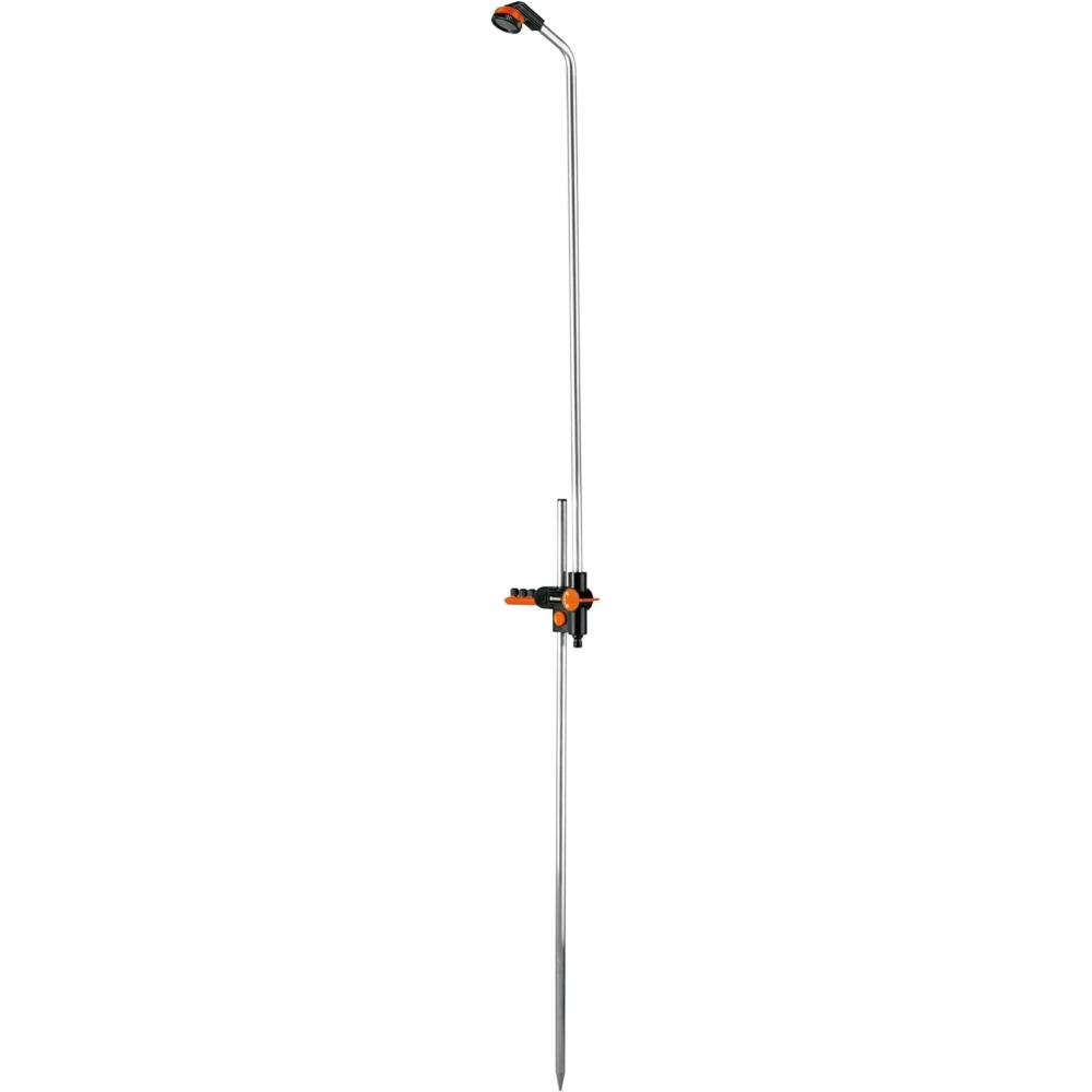 imageGardena Douche de jardin solo douche avec jet de douche agrable quantit deau rglable en continu et verrouillable hauteur rglable en continu jusqu 207 cm avec pique fixation au sol 96120Duo