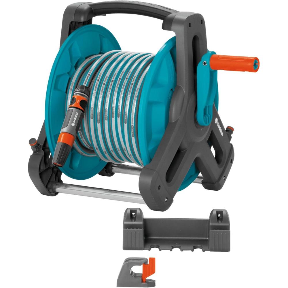 imageGardena Kit dvidoir Classic 10 jeu de tuyaux darrosage avec dvidoir et tuyau de 10 m haute stabilit adaptateur lance multijets poigne de transport pour terrasses 801020Kit jusqu 50m