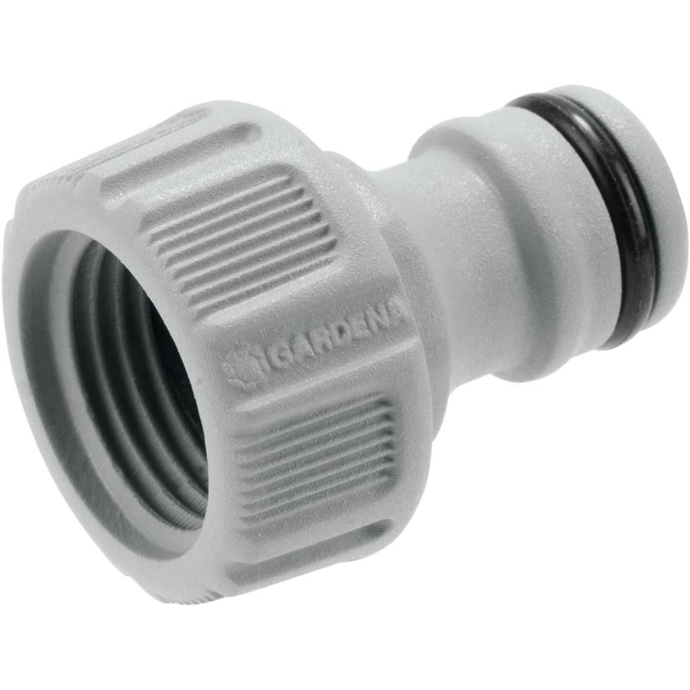 imageGardena Nez de robinet 21 mm G 12 pouces OGS adaptateur pour raccordement dun tuyau darrosage technologie anticlaboussure rsistant au gel 182202021mm G 12