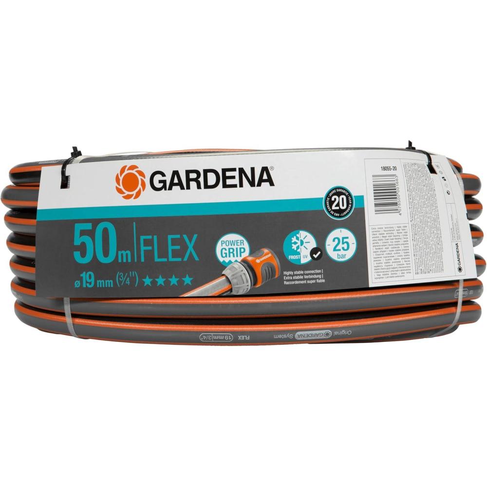 imageGardena Tuyau de Comfort FLEX 13 mm 12 Pouce 15 m Tuyau de jardin flexible et dimensionnellement avec profil de poigne de puissance imprim 25 bar sans pices systme 180312050 m 34