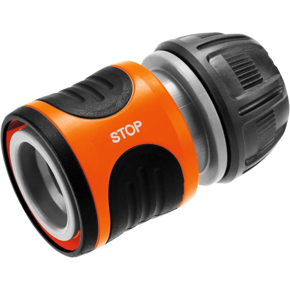 imageRaccord darrosage Aquastop 19 mm 34 Pouce de Gardena connecteur enfichable avec Aquastop pour extrmit de tuyau Powergrip emball 18214201315mm 1258