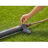 Arroseur pour surfaces carrées AquaZoom Gardena S : Arroseur pour l’arrosage de surfaces de 9-150 m², portée 3-15 m, distance de jet 3-10 m, filtre métallique intégré (18710-20)(28 m² – max. 350 m²)