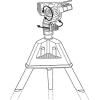 Arroseur-canon sur pic métallique Premium de Gardena : arroseur Premium pour l&rsquo;arrosage de surfaces jusqu&rsquo;à 490 m², réglage en continu de la portée jusqu&rsquo;à 12,5 m (8136-20)(trépied)
