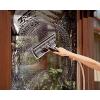 Balai Lave-vitre avec raclette de Gardena : Lave-vitre Cleansystem avec raclette, Microfibre Polaire Lavable (5564-20)(Balai lave-vitre avec raclette)