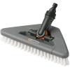Balai de lavage dur articulé de Gardena : brosse de nettoyage articulée pour le nettoyage des coins (5562-20)(Balai de lavage dur articulé)