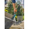 Gardena Cleansystem Brosse de Lavage à Main S Dure : Brosse de Nettoyage avec raccord de Tuyau, Brosse Plate, pour endroits étroits & Surfaces Peu sensibles, avec débit réglable (18844-20)