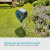 Gardena Coffre de tuyau de jardin RollUp S (turquoise) 15 m: Coffre à tuyau pivotant, guide tuyau intégré, avec tuyau de qualité Gardena de 15 m, piquet de terre et aide au montage (18604-20)(Turquoise)