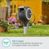 Gardena Coffre de tuyau de jardin RollUp S (turquoise) 15 m: Coffre à tuyau pivotant, guide tuyau intégré, avec tuyau de qualité Gardena de 15 m, piquet de terre et aide au montage (18604-20)(Blanc)