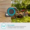 Gardena Coffre de tuyau mural RollUp M 20 m: Arrosage flexible jardins de taille moyenne, enrouleur pivotant, support mural, pces du système et pulvérisateur, 20 m de tuyau Gardena inclus (18610-20)(Turquoise)