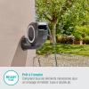 Gardena Coffre de tuyau mural RollUp M 20 m: Arrosage flexible jardins de taille moyenne, enrouleur pivotant, support mural, pces du système et pulvérisateur, 20 m de tuyau Gardena inclus (18610-20)(Blanc)
