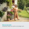 Gardena Coffre de tuyau mural RollUp M 20 m: Arrosage flexible jardins de taille moyenne, enrouleur pivotant, support mural, pces du système et pulvérisateur, 20 m de tuyau Gardena inclus (18610-20)(Blanc)