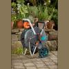 Gardena Dévidoir métallique sur roues AquaRoll M, Argent, Orange, Noir, CleverRoll M métal(CleverRoll L Easy)
