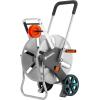 Gardena Dévidoir métallique sur roues AquaRoll M, Argent, Orange, Noir, CleverRoll M métal(CleverRoll L Easy métal)