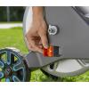 Gardena Dévidoir métallique sur roues AquaRoll M, Argent, Orange, Noir, CleverRoll M métal(CleverRoll L Easy métal)