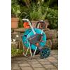 Gardena Dévidoir métallique sur roues AquaRoll M, Argent, Orange, Noir, CleverRoll M métal(CleverRoll M Easy)