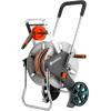 Gardena Dévidoir métallique sur roues AquaRoll M, Argent, Orange, Noir, CleverRoll M métal(CleverRoll M Easy métal)