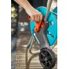Gardena Dévidoir métallique sur roues AquaRoll M, Argent, Orange, Noir, CleverRoll M métal(CleverRoll S)