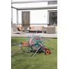 Gardena Dévidoir métallique sur roues AquaRoll M, Argent, Orange, Noir, CleverRoll M métal(Métal sur Roues 100)