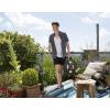 Gardena Dévidoir portable pour balcons et terrasses 10 m : dévidoir avec tuyau de 10 m, manivelle et poignée rétractables, rangement peu encombrant, pour terrasse et jardin (18400-20)(10m)