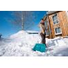 Gardena Pelle à neige KST 50 combisystem : pelle de déneigement avec bord en plastique résistant à l&rsquo;abrasion, lame en plastique, résistant au froid jusqu&rsquo;à -40 °C, largeur de travail 50 cm (3241-20)(Raclette en acier inoxydable 40 cm)