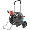 Gardena Dévidoir métallique sur roues AquaRoll M, Argent, Orange, Noir, CleverRoll M métal(CleverRoll L Easy)