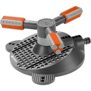 Arroseur rotatif Mambo Comfort de Gardena : arroseur de pelouse pour un arrosage uniforme, gicleurs rotatifs de précision, pour des surfaces de jusqu&rsquo;à 310 m², portée max. du jet 20 m (2062-20)(Arroseur circulaire complet)