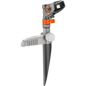 Arroseur-canon sur pic Comfort de Gardena : arroseur de grande surface pour l&rsquo;arrosage de surfaces de 75 à 490 m², réglage en continu de la portée jusqu&rsquo;à 12,5 m (8141-20)(Gris)