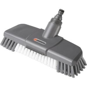 Balai Lave-vitre avec raclette de Gardena : Lave-vitre Cleansystem avec raclette, Microfibre Polaire Lavable (5564-20)(Balai de lavage avec grattoir)