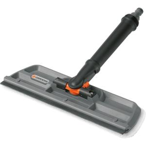 Balai Lave-vitre avec raclette de Gardena : Lave-vitre Cleansystem avec raclette, Microfibre Polaire Lavable (5564-20)(Balai lave-vitre avec raclette)