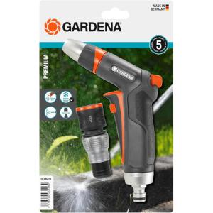 Kit pistolet de nettoyage Premium de Gardena : pistolet de nettoyage robuste et raccord d&rsquo;arrêt d&rsquo;eau (18306-20)(Kit Pistolet de nettoyage Premium)