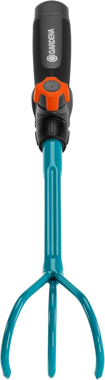 imageBalai gazon Combisystem de Gardena balai main pour ramasser les dchets de jardin largeur de travail 12 cm en acier de qualit poigne ergonomique protection contre la corrosion 891920Griffe piocheuse