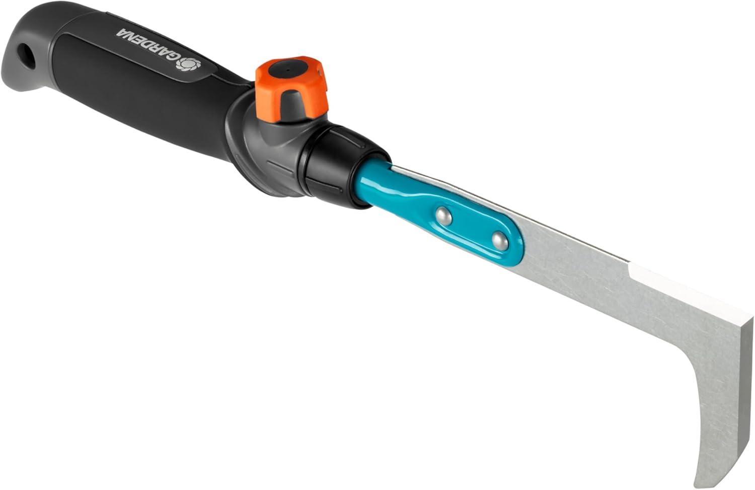 imageBalai gazon Combisystem de Gardena balai main pour ramasser les dchets de jardin largeur de travail 12 cm en acier de qualit poigne ergonomique protection contre la corrosion 891920Couteaumousseur