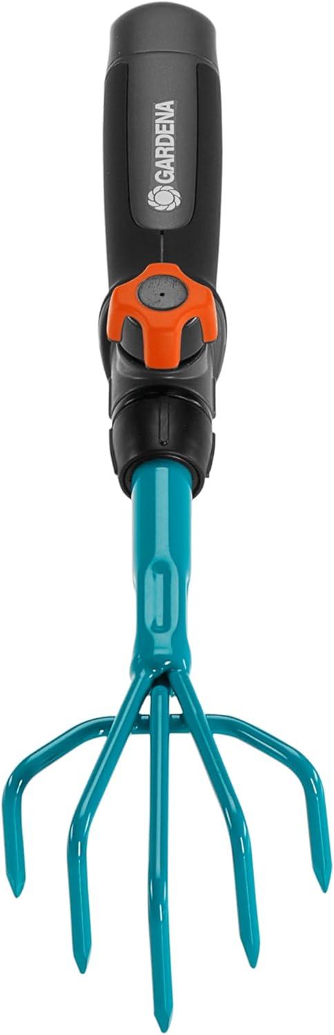 imageBalai gazon Combisystem de Gardena balai main pour ramasser les dchets de jardin largeur de travail 12 cm en acier de qualit poigne ergonomique protection contre la corrosion 891920Griffe fleurs