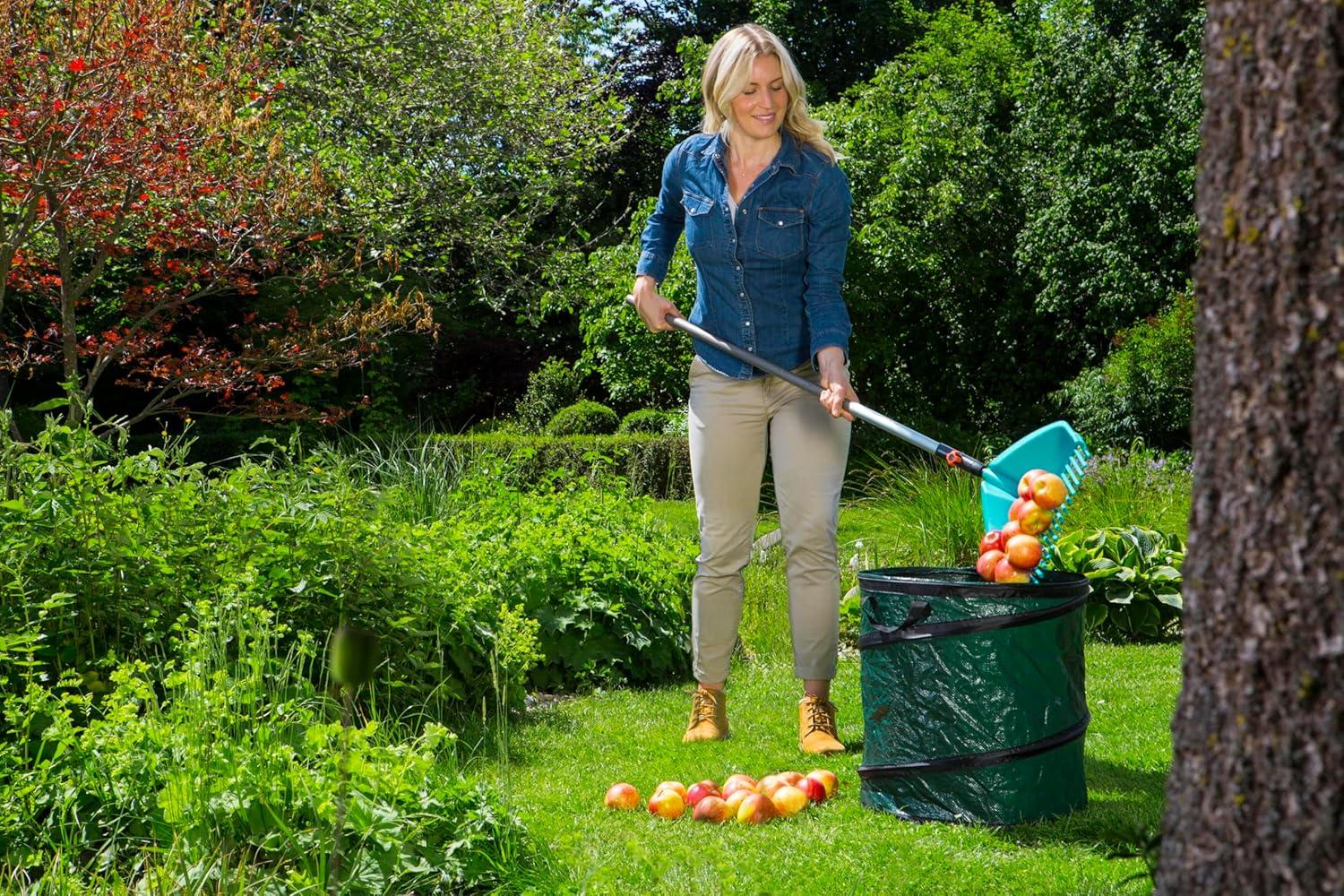 imageBalai gazonpelle combisystem Gardena pratique pour balayer et soulever les feuilles et les dchets de jardin avec dents en plastique robuste largeur de travail 365 cm 312020Simple