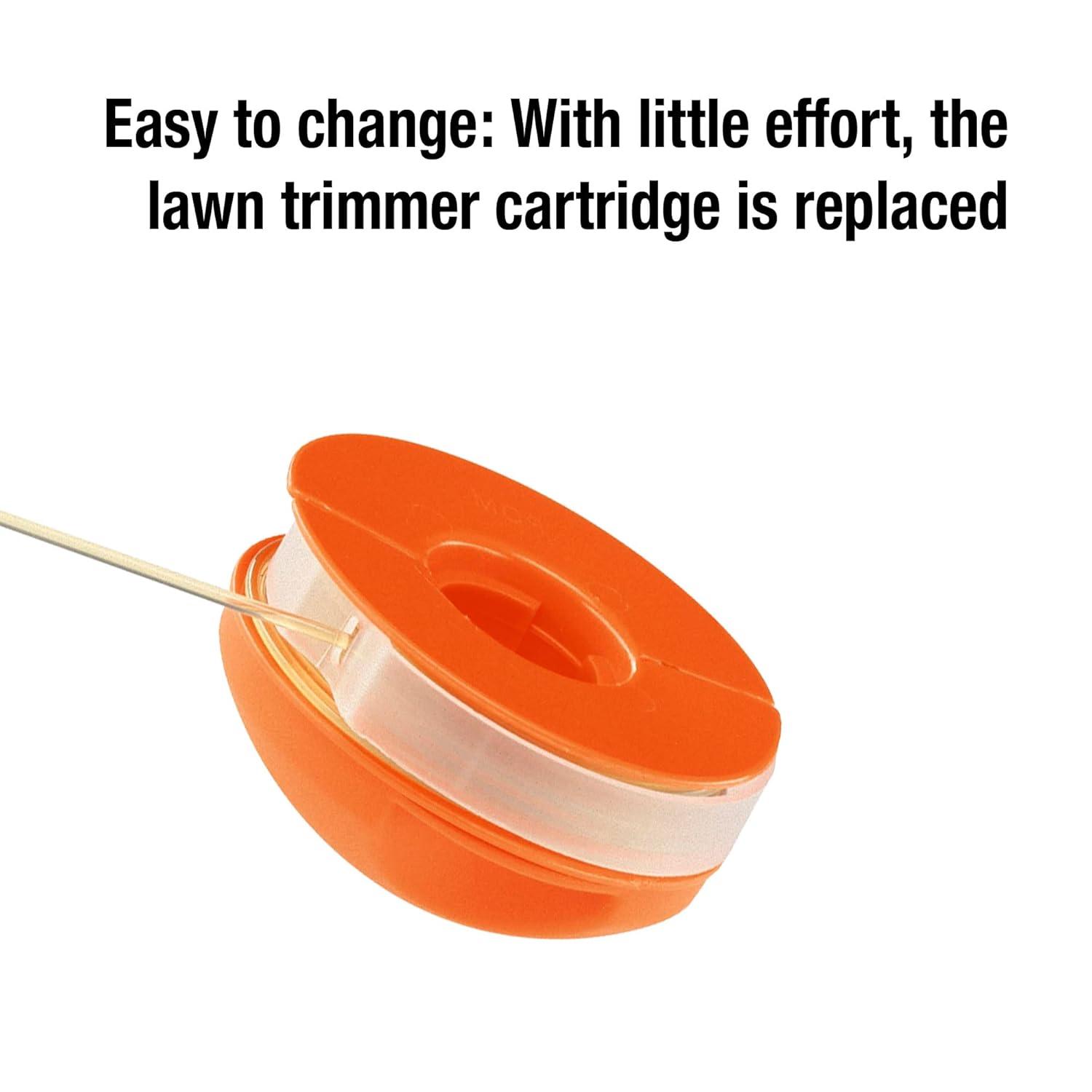 imageCassette de fil de coupe complte de Gardena bobine de fil de rechange pour tondeuse turbo n dart 2540 et tondeuses sur batterie V 12 537020