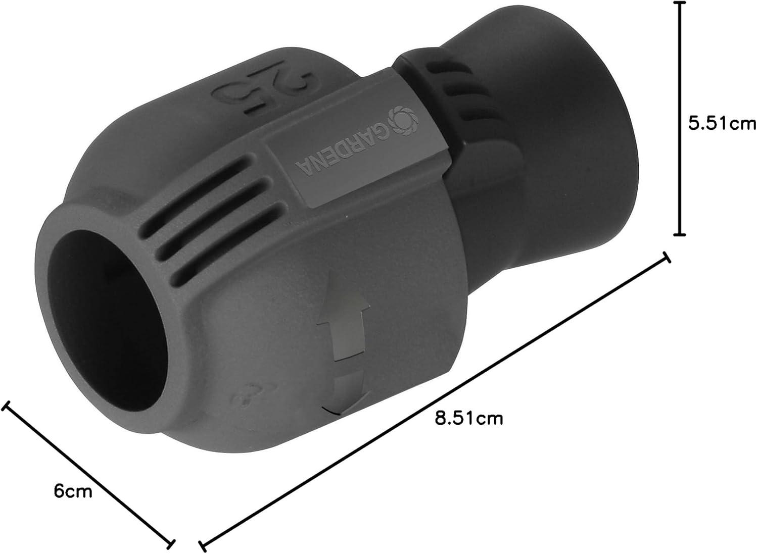 imageCoude 90 mle de Gardena pice pour raccordement lextrmit du tuyau 25 mm x 12 Pouce technologie de raccordement QuickampampEasy joint filet autotanchifiant 27802025 mm x 34 filetage femelle